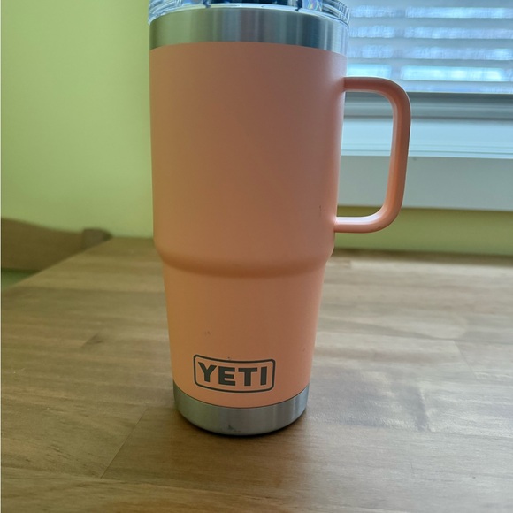 YETI Coral Travel Mug with Handle - Picture 1 of 9
